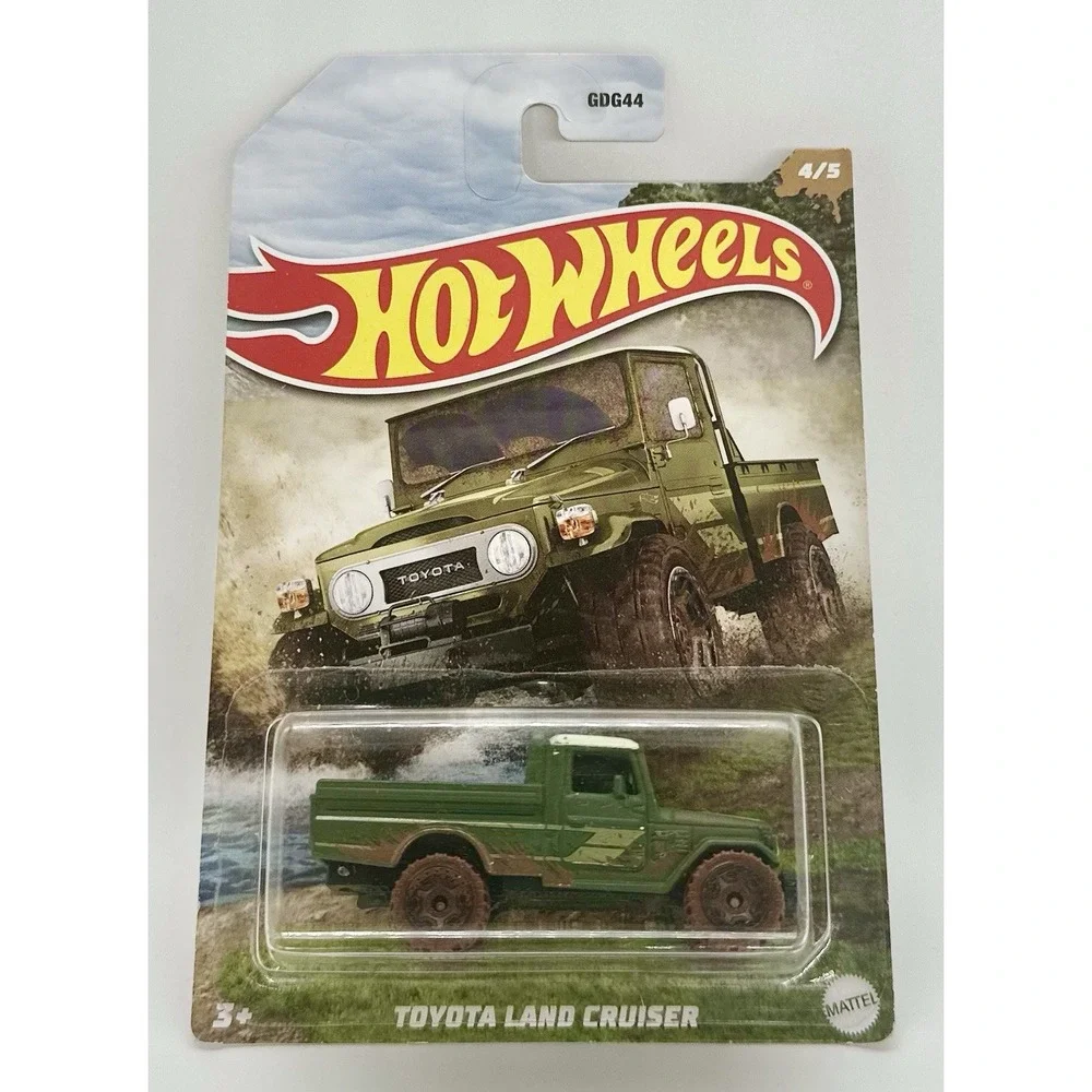 Hot Wheels Mud Runners Set 5 Unimog Land Cruiser Defender Jeepster Olds 442 1:64